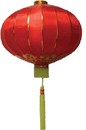 中國風紅綢布燈籠
